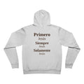 Pullover Hoodie — 'Primero Jesus, Siempre Jesus, Solomente Jesus' Inspirational Back Print