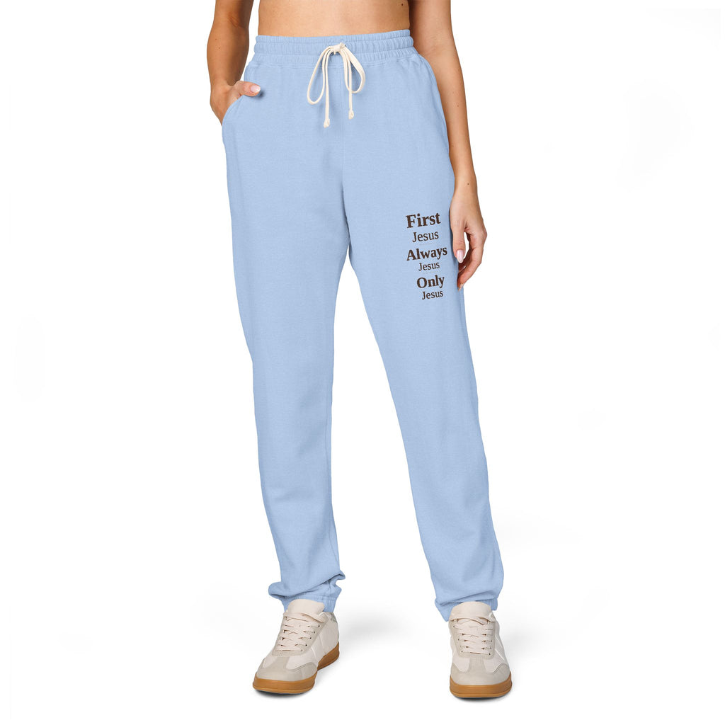 Cozy 'Best Mom Ever' Garment-Dyed Fleece Sweatpants – Soft Lounge Joggers